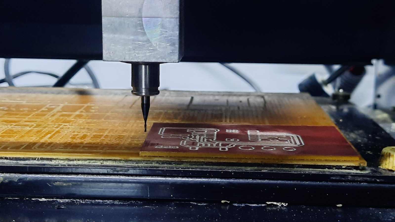 Move machine to change the drill bit